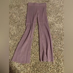 women’s flare knitted pants